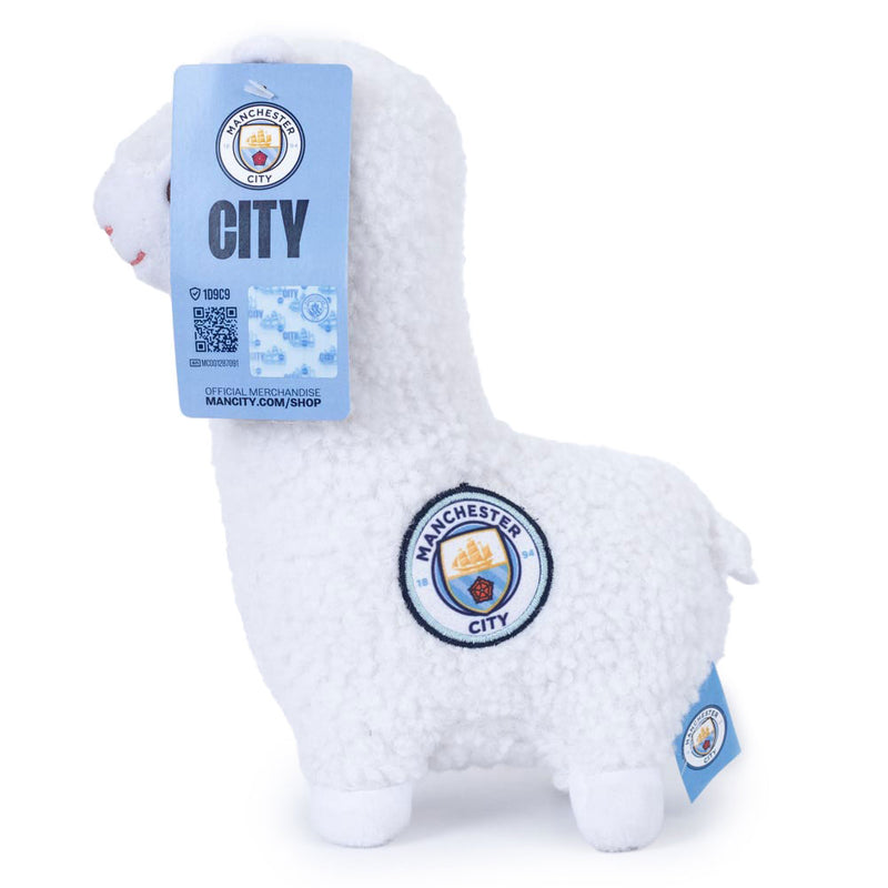 Manchester City FC Plush Llama, close-up detail