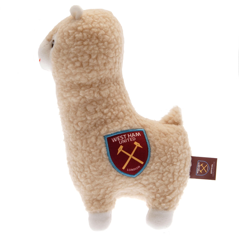 West Ham United FC Plush Llama, side angle