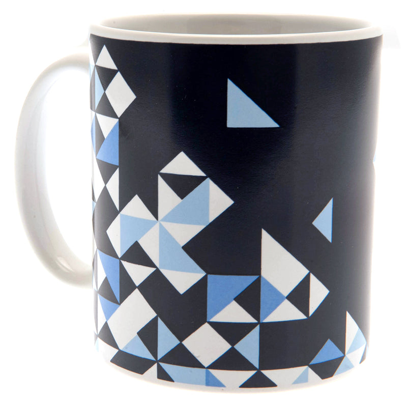 Manchester City FC Particle Mug, close-up detail