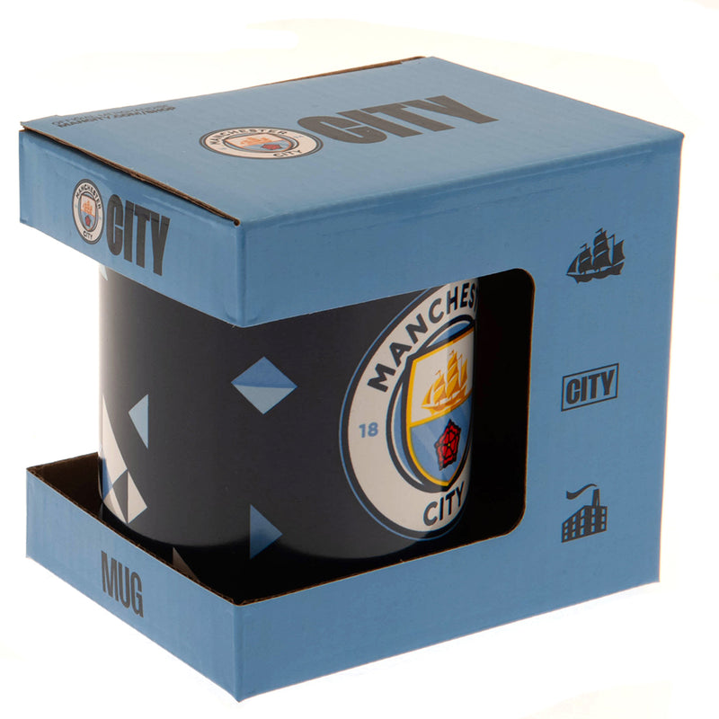 Manchester City FC Particle Mug, rear view