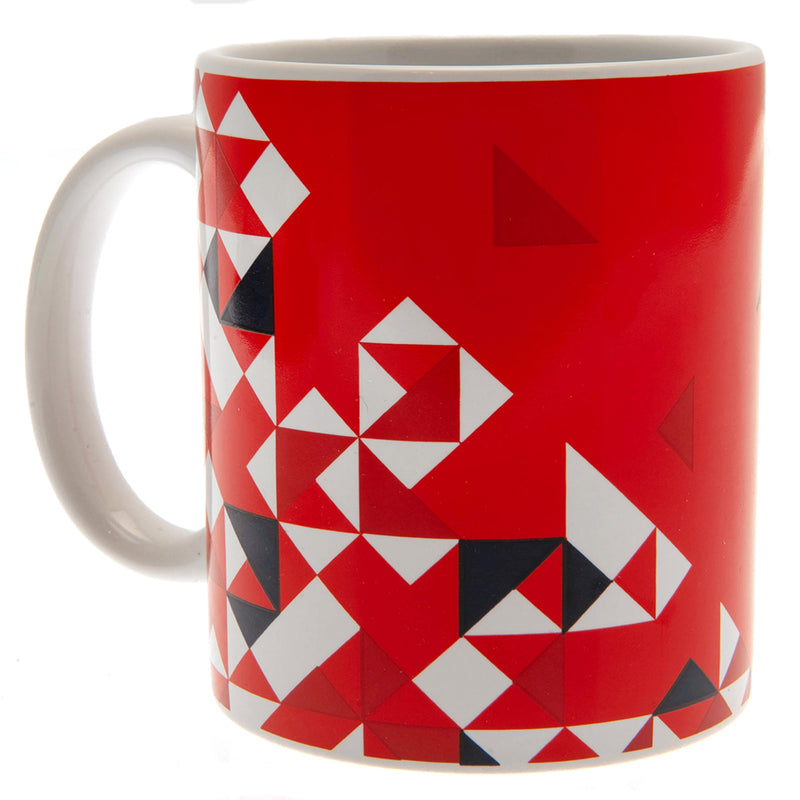 Arsenal FC Particle Mug, side angle