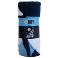 Manchester City FC Particle Fleece Blanket, side angle