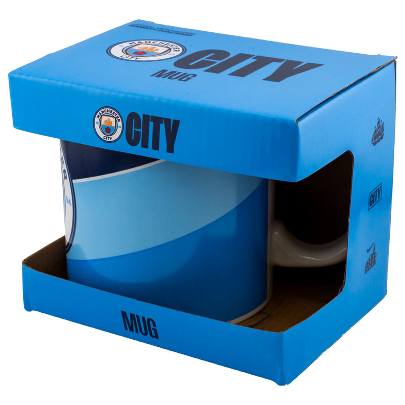 Manchester City FC Jumbo Mug, close-up detail
