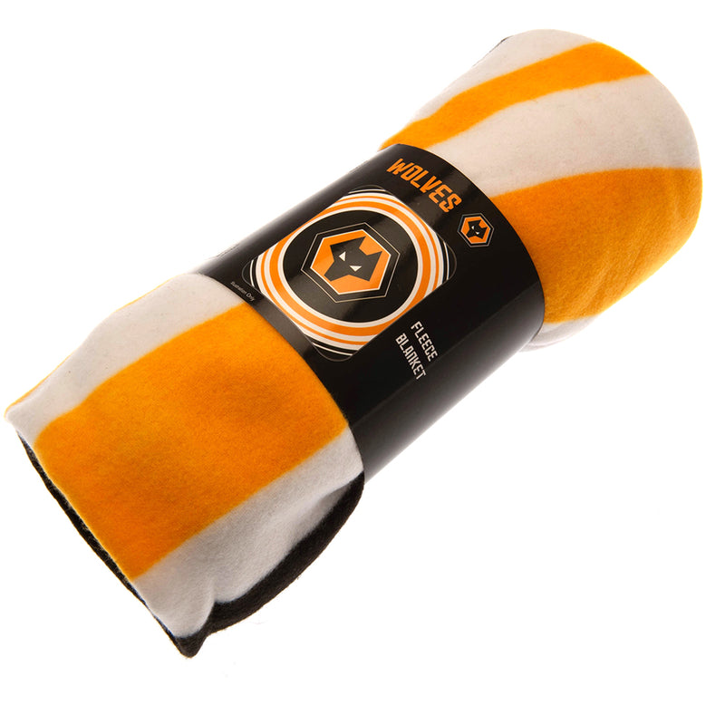 Wolverhampton Wanderers FC Pulse Fleece Blanket, side angle