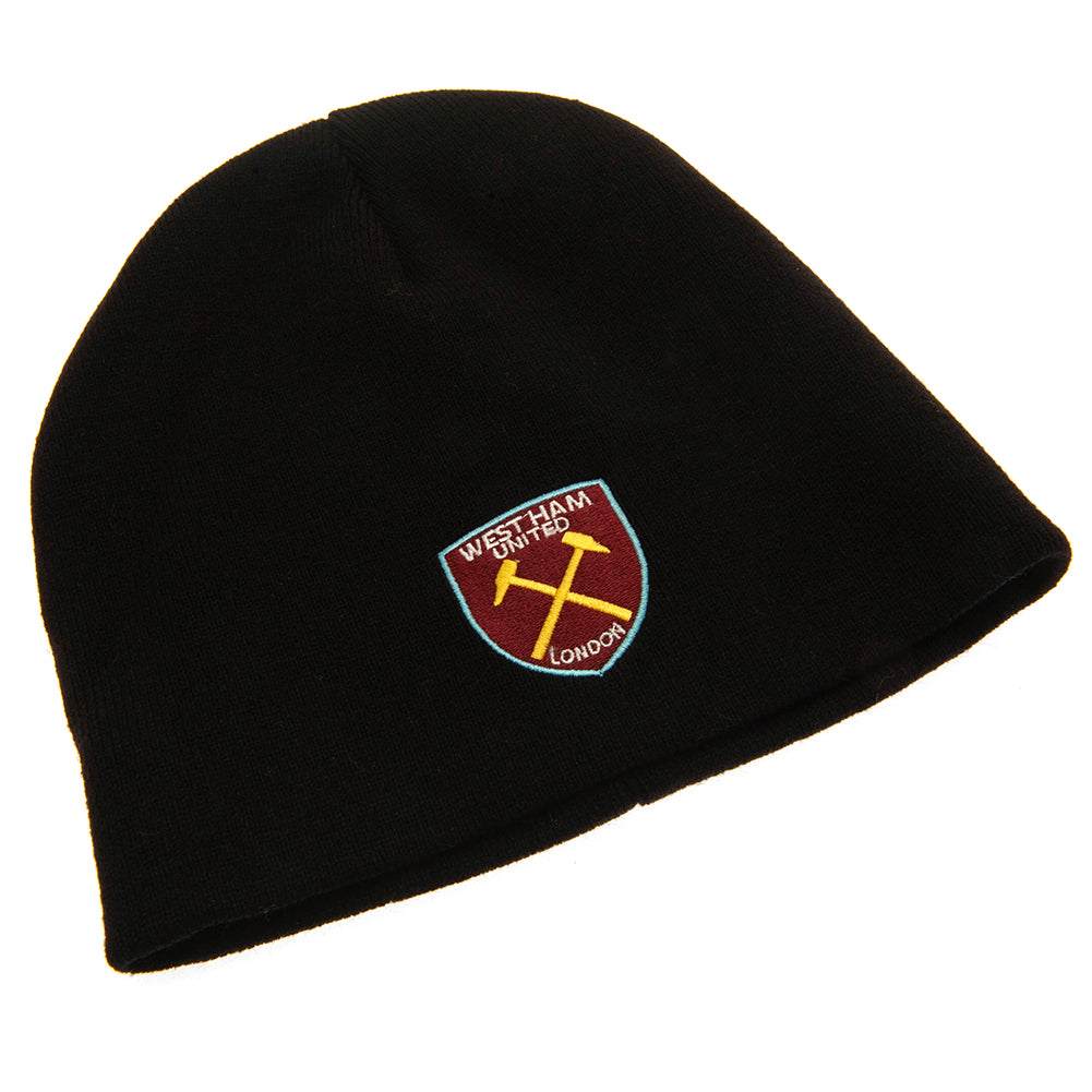 West Ham United FC Black Beanie