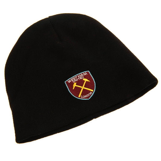 West Ham United FC Black Beanie, alternate view