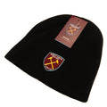 West Ham United FC Black Beanie, side angle