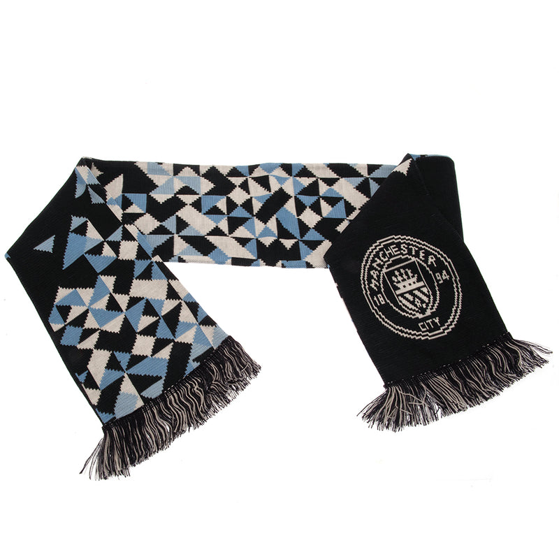 Manchester City FC Particle Scarf, close-up detail