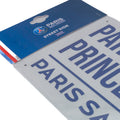 Paris Saint Germain FC White Street Sign, close-up detail