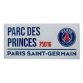 Paris Saint Germain FC White Street Sign collectible from Infinity Collectables 2026