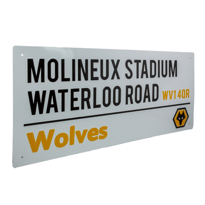 Wolverhampton Wanderers FC White Street Sign, alternate view