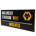 Wolverhampton Wanderers FC Colour Street Sign, side angle