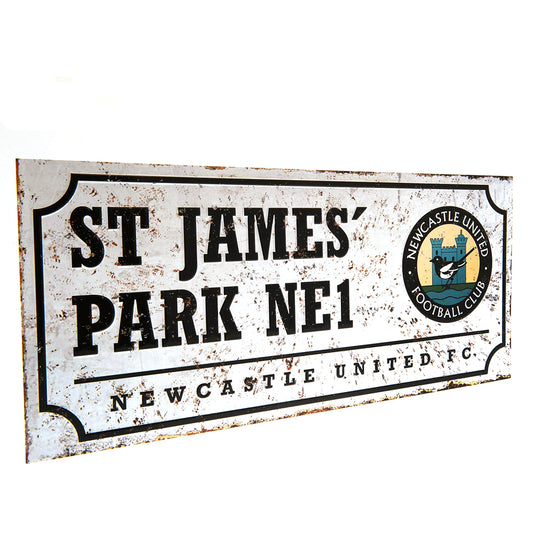 Newcastle United FC Retro Street Sign, alternate view