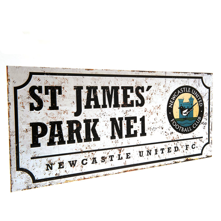 Newcastle United FC Retro Street Sign