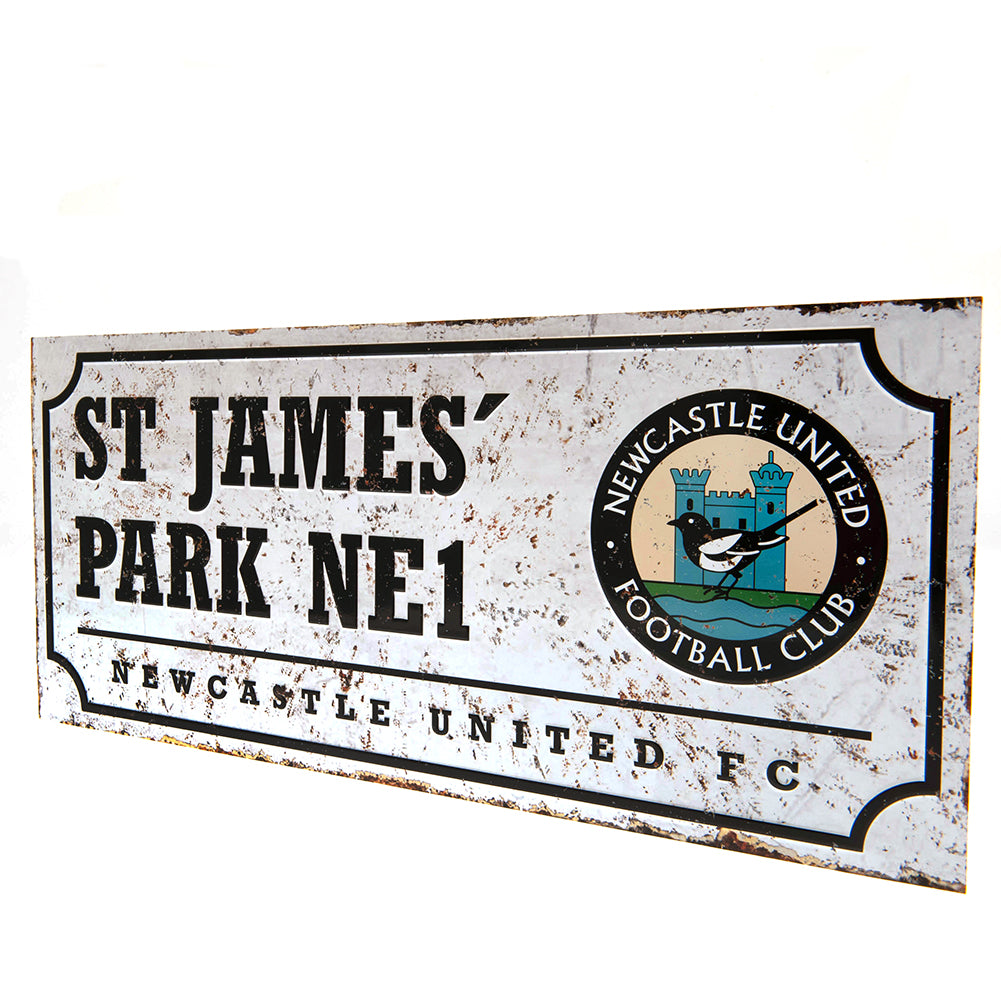 Newcastle United FC Retro Street Sign