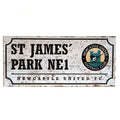 Newcastle United FC Retro Street Sign collectible from Infinity Collectables 2026