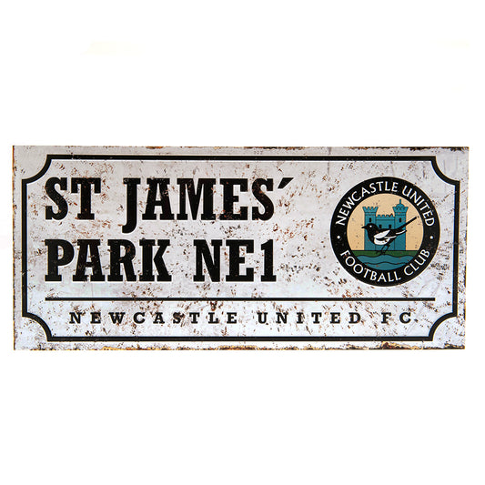 Newcastle United FC Retro Street Sign collectible from Infinity Collectables 2026