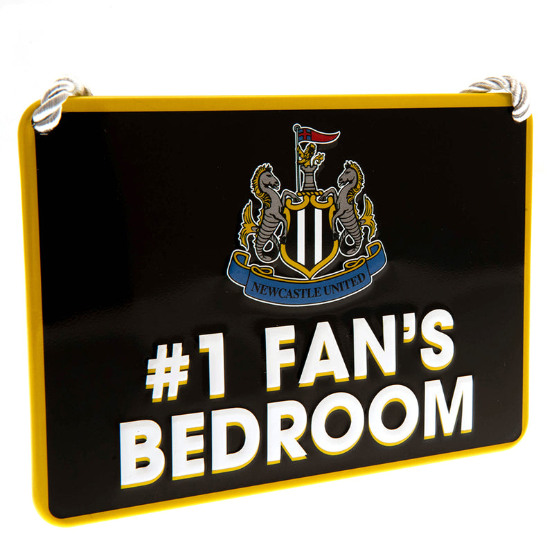 Newcastle United FC Ultimate Fan Bundle - Newcastle United FC Bedroom Sign No1 Fan