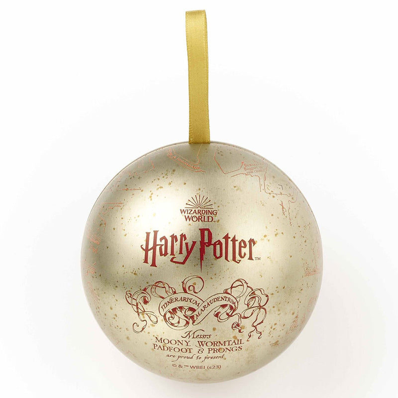 Harry Potter Christmas Gift Bauble Marauders Map, close-up detail