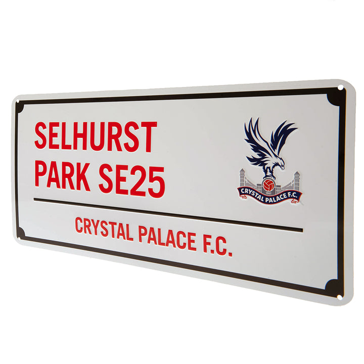 Crystal Palace FC Red Text Street Sign