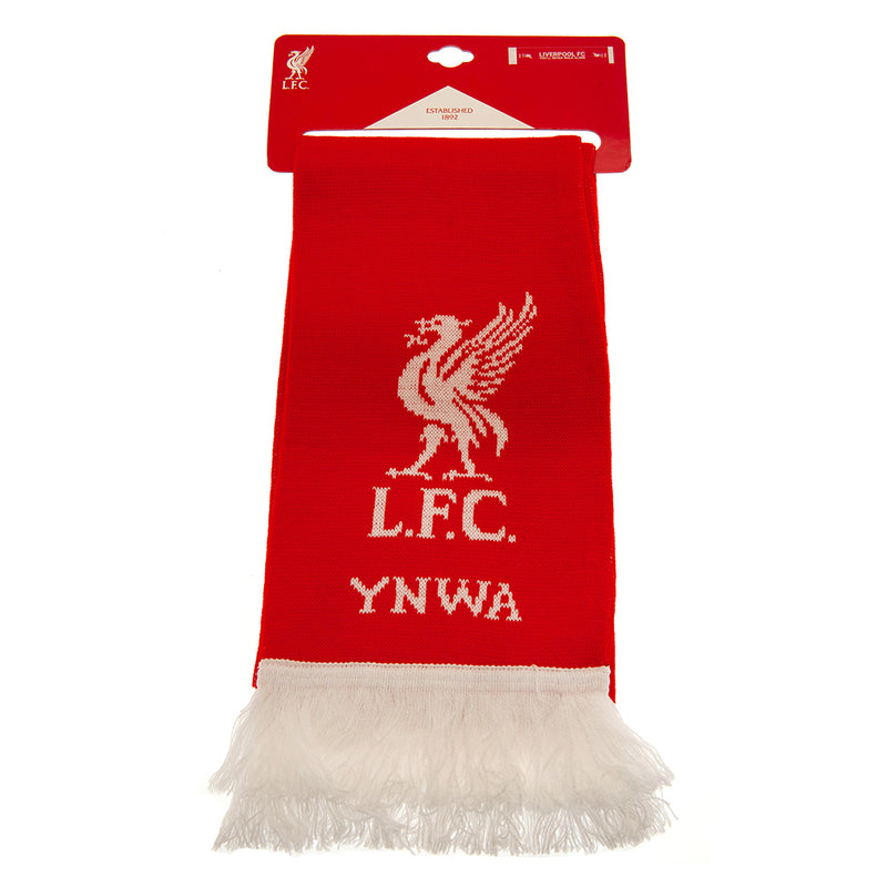 Liverpool FC YNWA Scarf, close-up detail