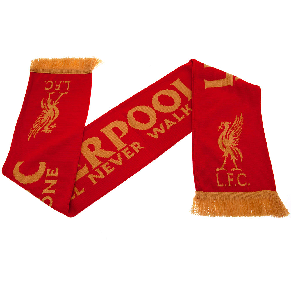 Liverpool FC Gold Liverbird Scarf