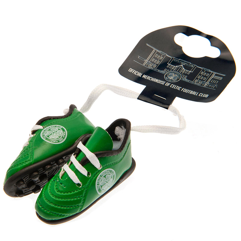 Celtic FC Mini Football Boots, side angle