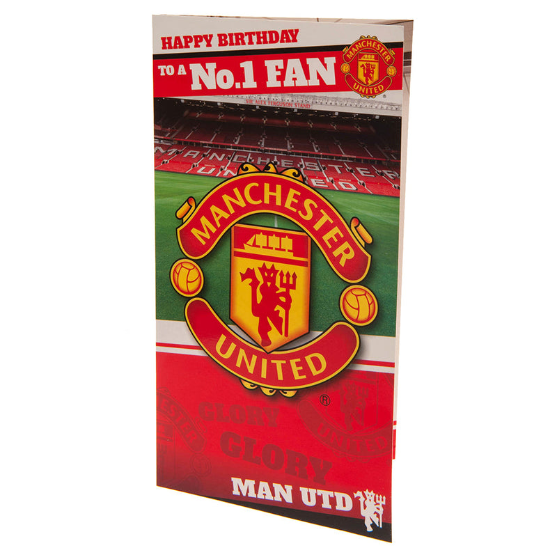 Manchester United FC No. 1 Fan Birthday Card, alternate view