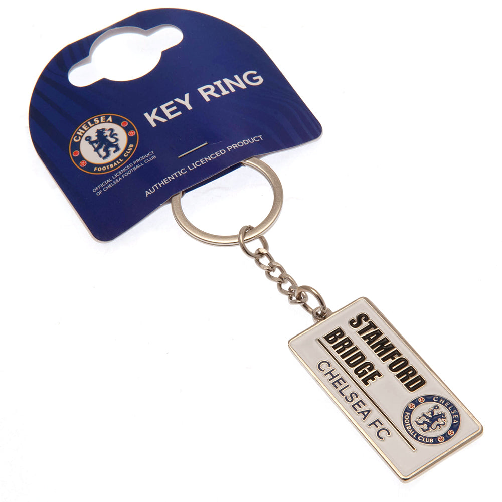 Chelsea FC Embossed Street Sign Keyring