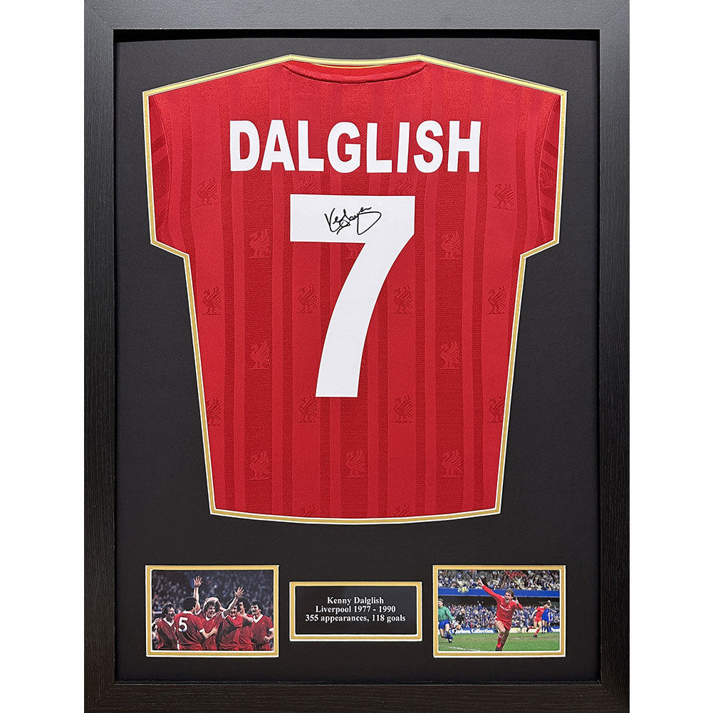 Liverpool FC 1986 Kenny Dalglish Signed Shirt (Framed)
