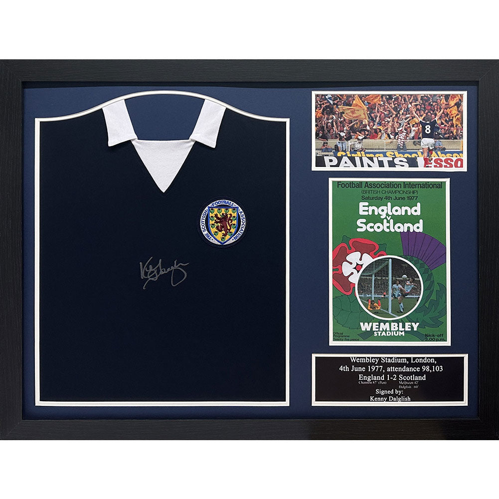Scottish FA 1978 Kenny Dalglish Signed Shirt (Framed)