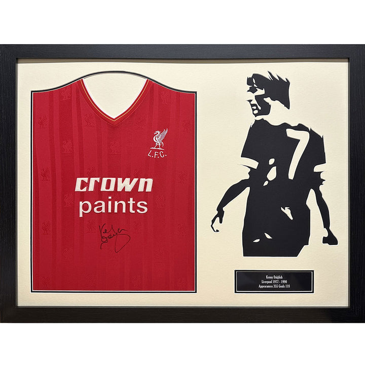 Liverpool FC 1986 Kenny Dalglish Signed Shirt Framed