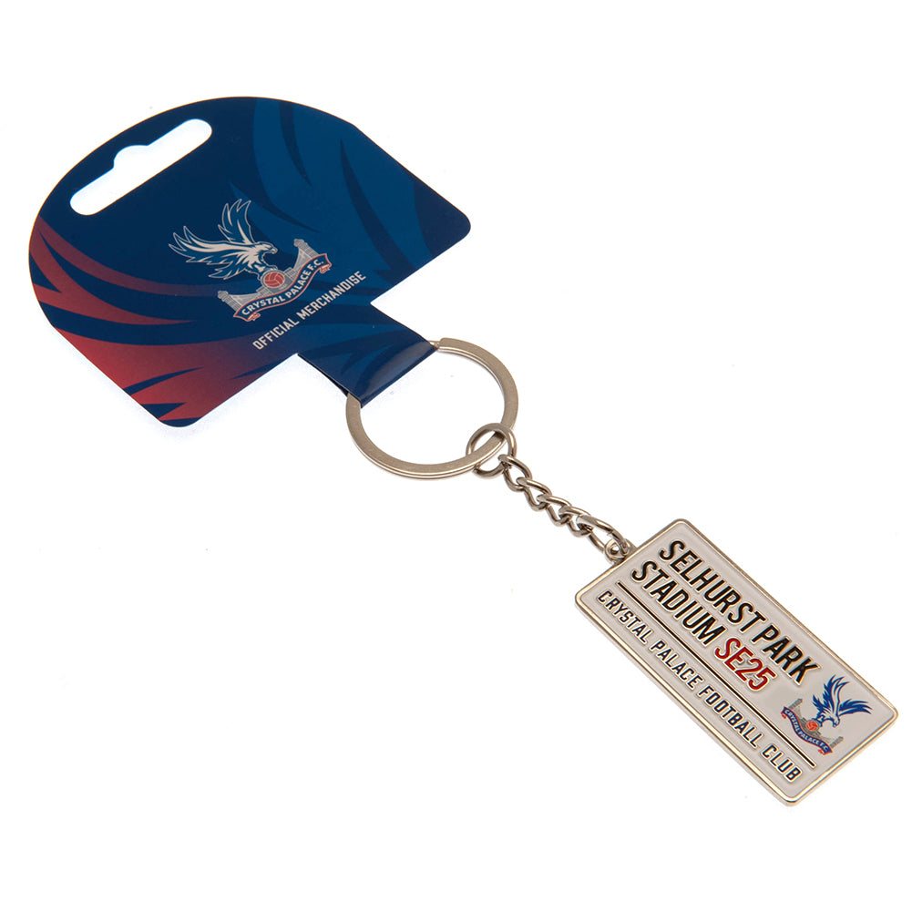 Crystal Palace FC Embossed Street Sign Keyring