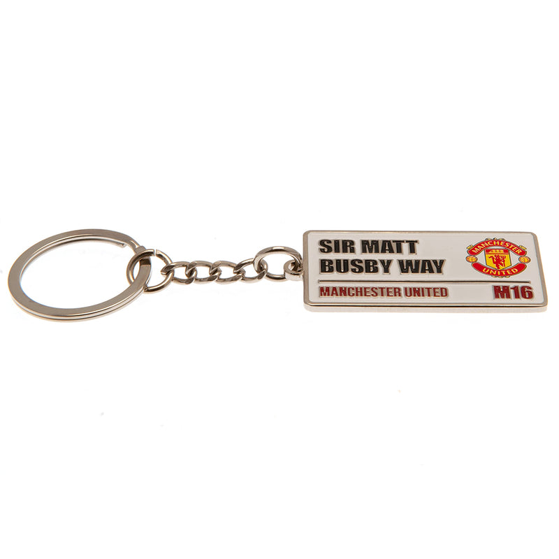 Manchester United FC Embossed Street Sign Keyring, alternate view