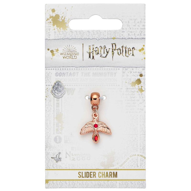 Harry Potter Rose Gold Plated Fawkes Charm, alternate view