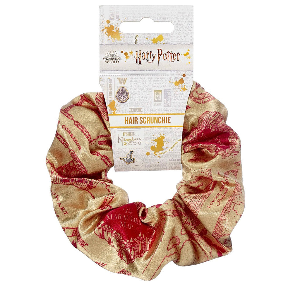 Harry Potter Marauders Map Hair Scrunchie