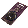 Wednesday Happy Colour Keyring, side angle