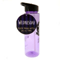 Wednesday Plastic Drinks Bottle, side angle