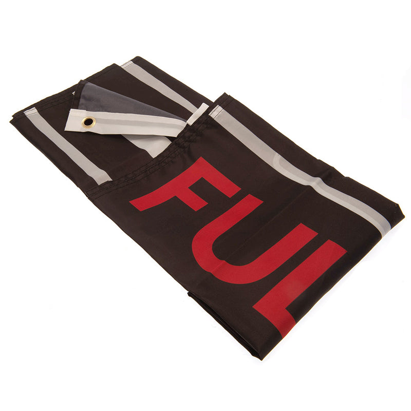 Fulham FC Wordmark Flag, side angle