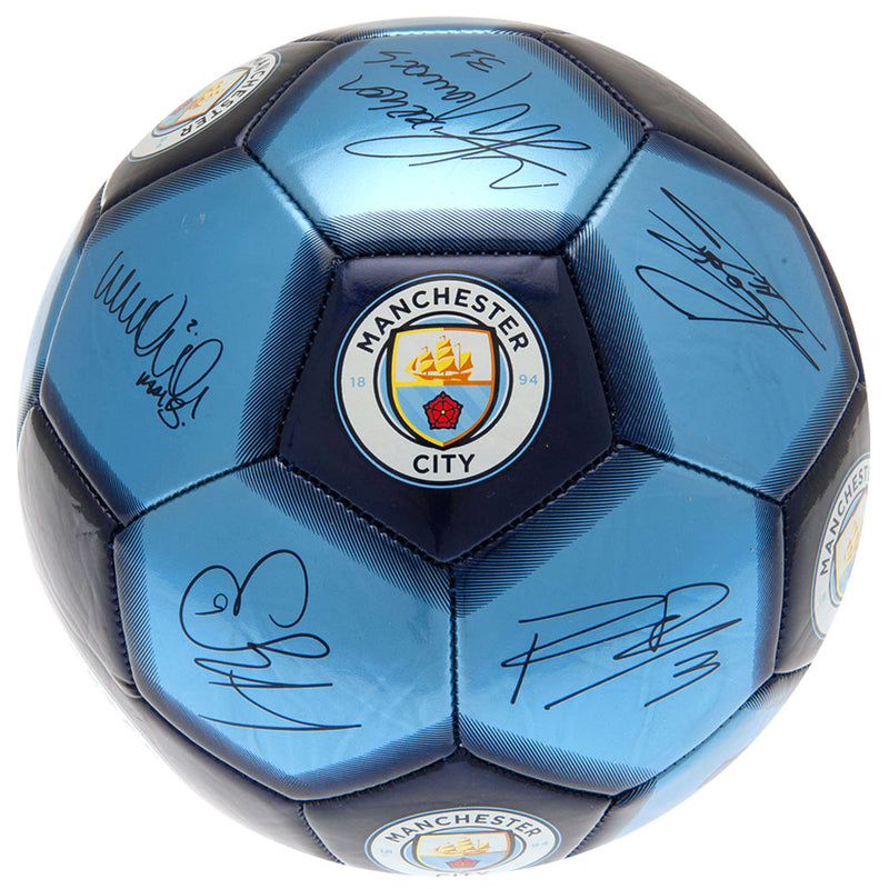 Manchester City FC Sig 26 Football, side angle