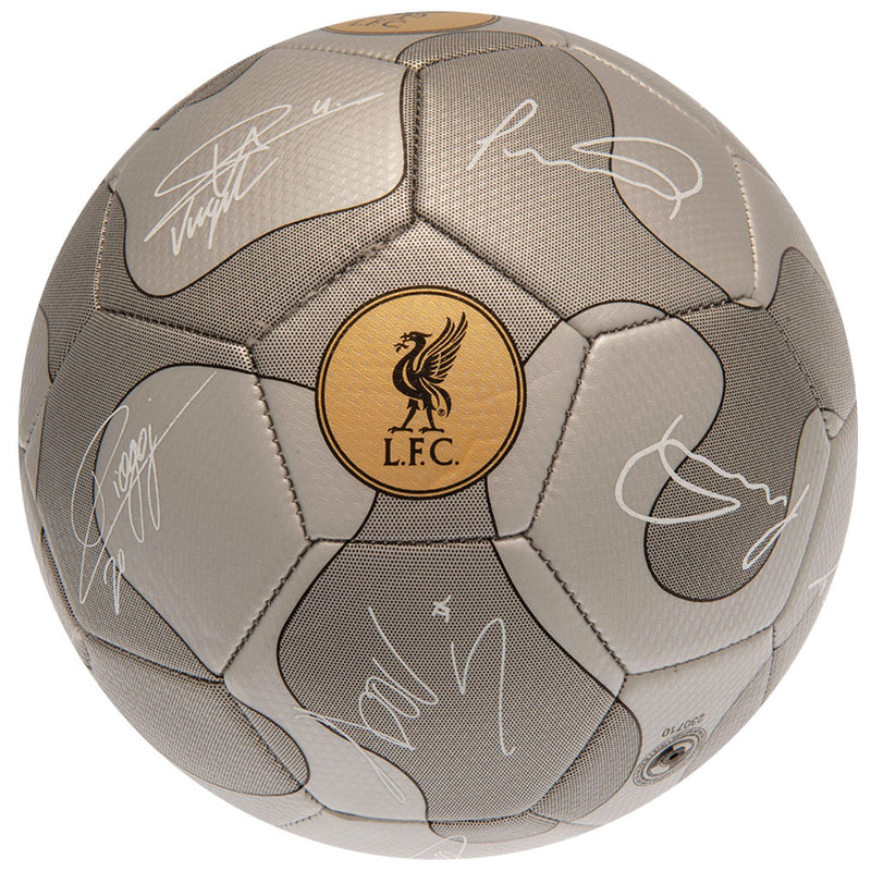 Liverpool FC Camo Sig Football, side angle