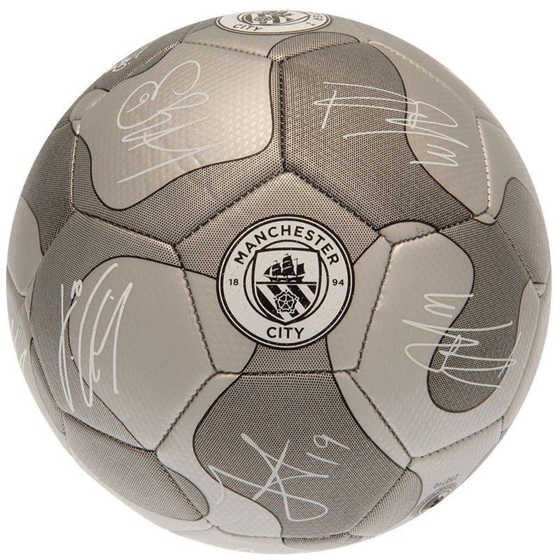 Manchester City FC Camo Sig Football, side angle
