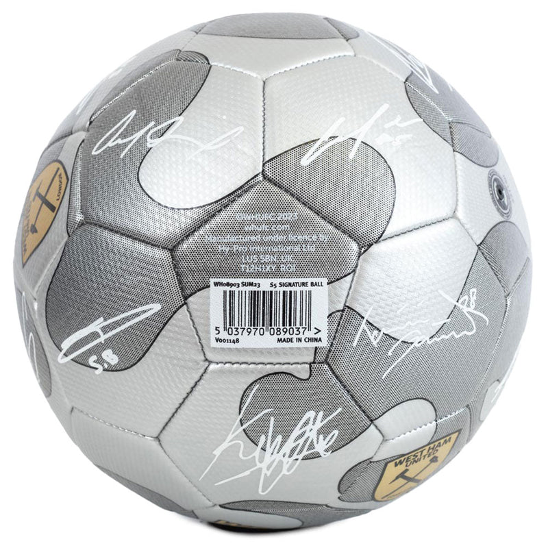 West Ham United FC Camo Sig Football, side angle