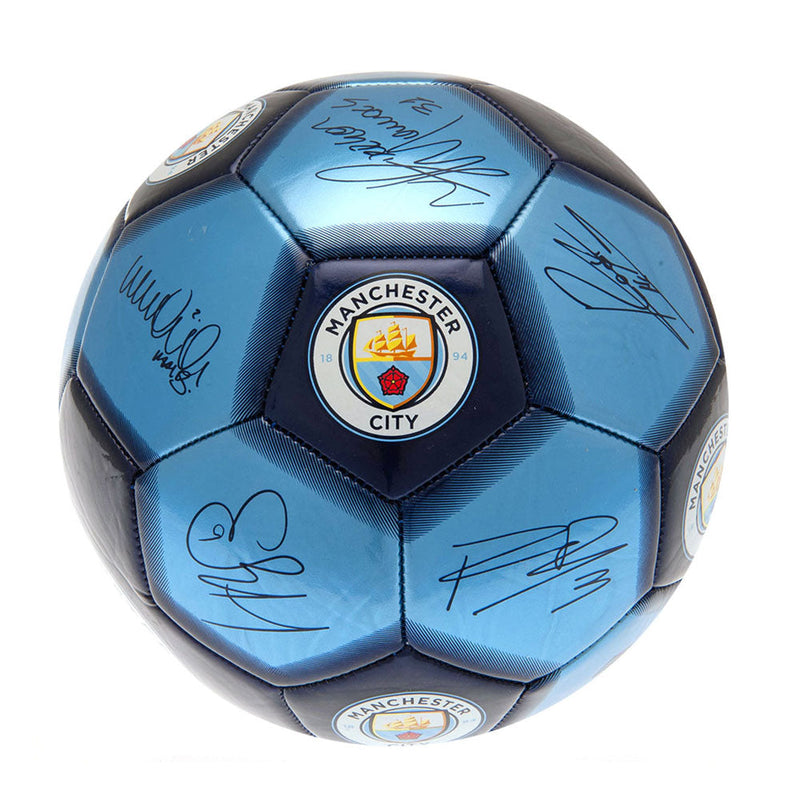 Manchester City FC Signature 26 Skill Ball, side angle