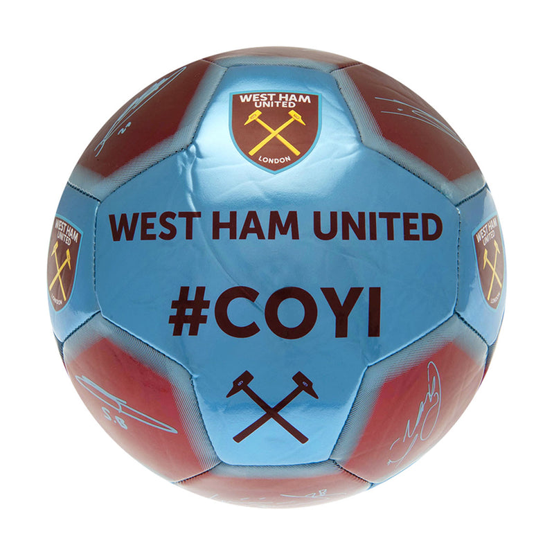 West Ham United FC Sig 26 Skill Ball, side angle