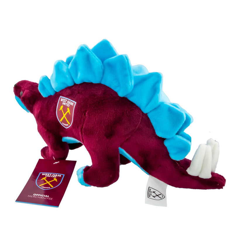 West Ham United FC Plush Stegosaurus, rear view