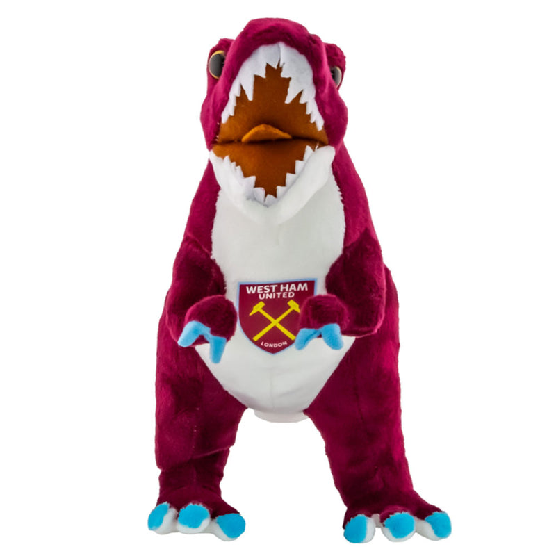 West Ham United FC Plush T-Rex, alternate view