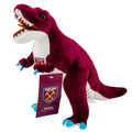 West Ham United FC Plush T-Rex, close-up detail