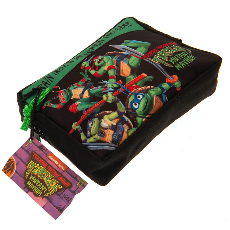 Teenage Mutant Ninja Turtles Multi Pocket Pencil Case, close-up detail