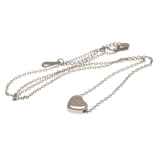 Arsenal FC Stainless Steel Heart Necklace, alternate view